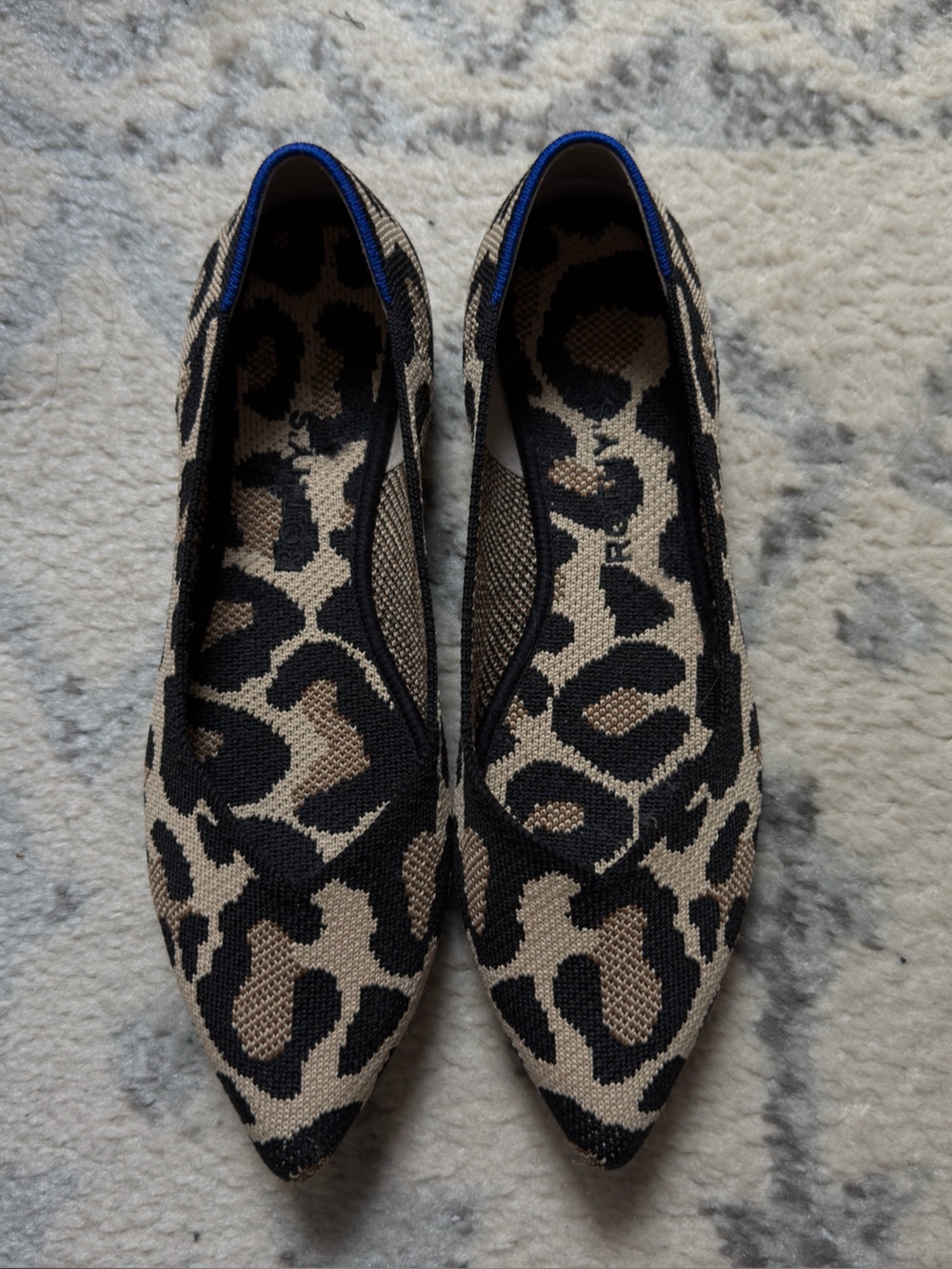 Rothy’s leopard big cat the point flats